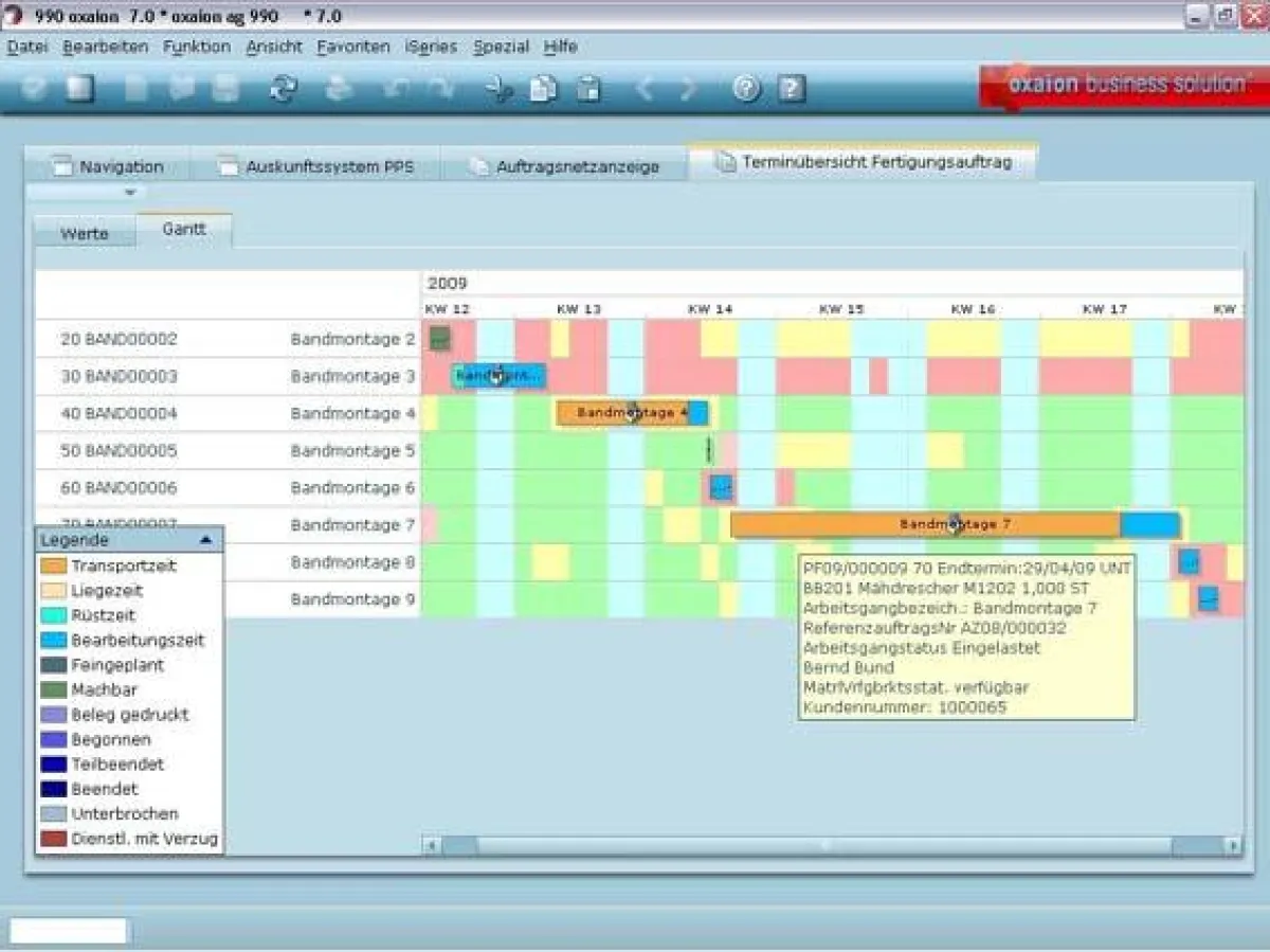 Bildschirmmaske oxaion business solution 7.0