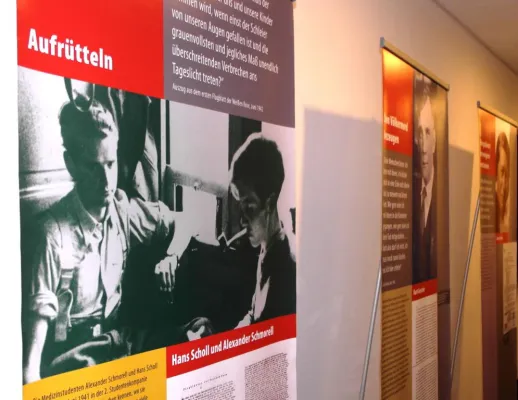 Bild: Ausstellung zum Widerstandskampf gegen den Nationalsozialismus