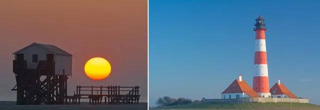Bild: Fotowanderung „Pfahlbauten, Pfahlmuscheln und ein Leuchtturm“ in St. Peter Ording an der frischen Nordseeluft