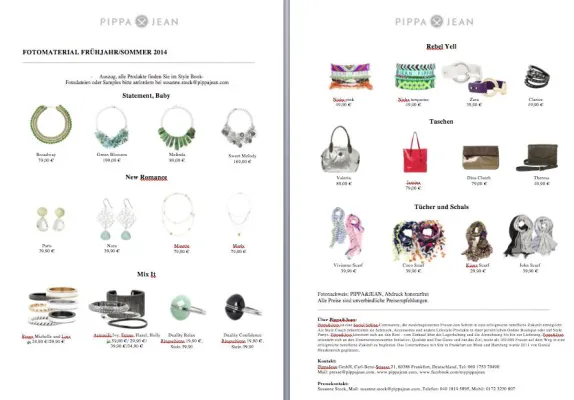 Bild: Neue Looks, neues Lookbook: PIPPA&JEAN stellt die Schmucktrends Frühjahr/Sommer 2014 vor