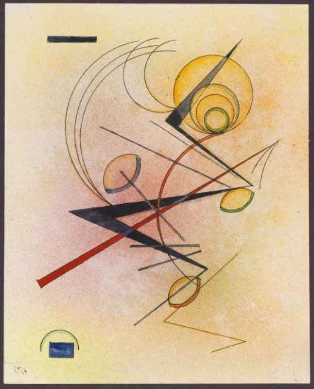 W. Kandinsky, Kleines Warm, 1928. Aquarell/Tuschezeichnung, 29,9 x 24cm. EUR 400.000-600.000