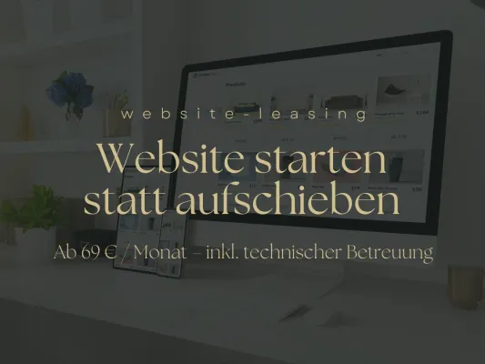 Bild: Website-Leasing: Neue Lösung ermöglicht professionellen Online-Auftritt ohne hohe Einmalinvestition