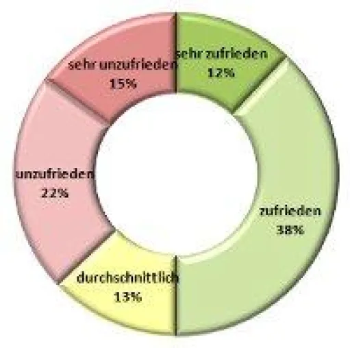 Bild: Ein Jahr monatliche Messung der Mitarbeiterzufriedenheit
