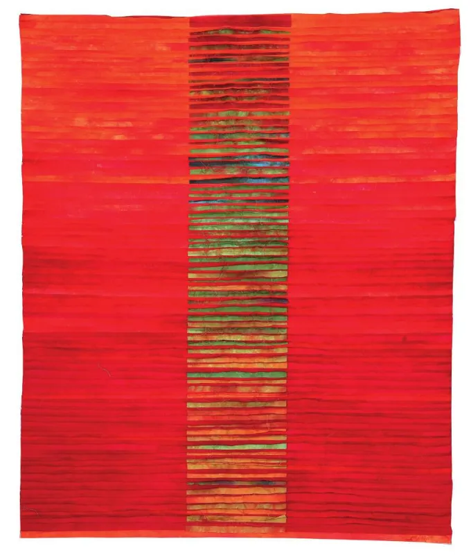 Heidi Förster, Rosenrot. Foto: Patchwork Gilde Deutschland e.V.