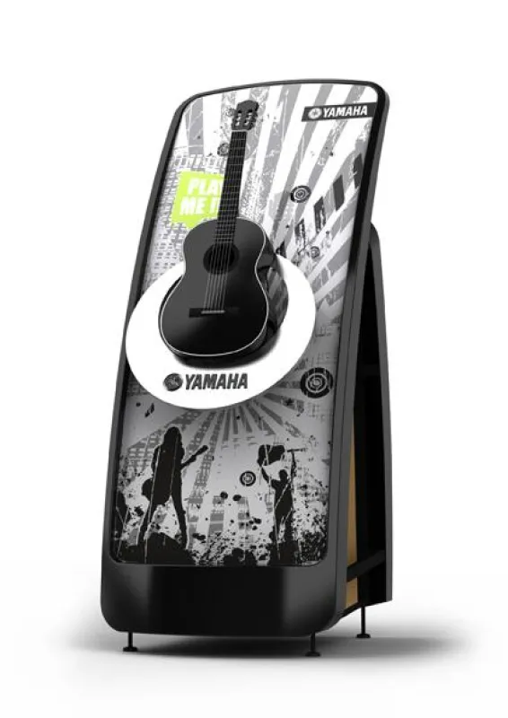 Das innovative Yamaha-Display von SOLUTIONS Branding & Design paart Funktionalität mit coolem Design.
