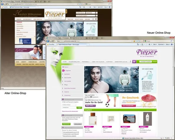 Bild: Parfümerie Pieper Online-Shop Relaunch und Beta-Ende