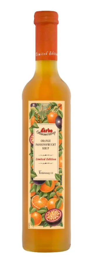Orange-Passionsfrucht Sirup von Darbo