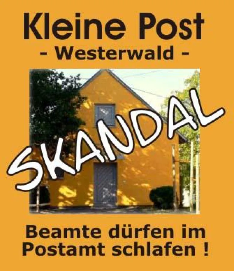 KLEINE POST - Deutschlands 1. Postamt, wo nicht nur Beamte schlafen