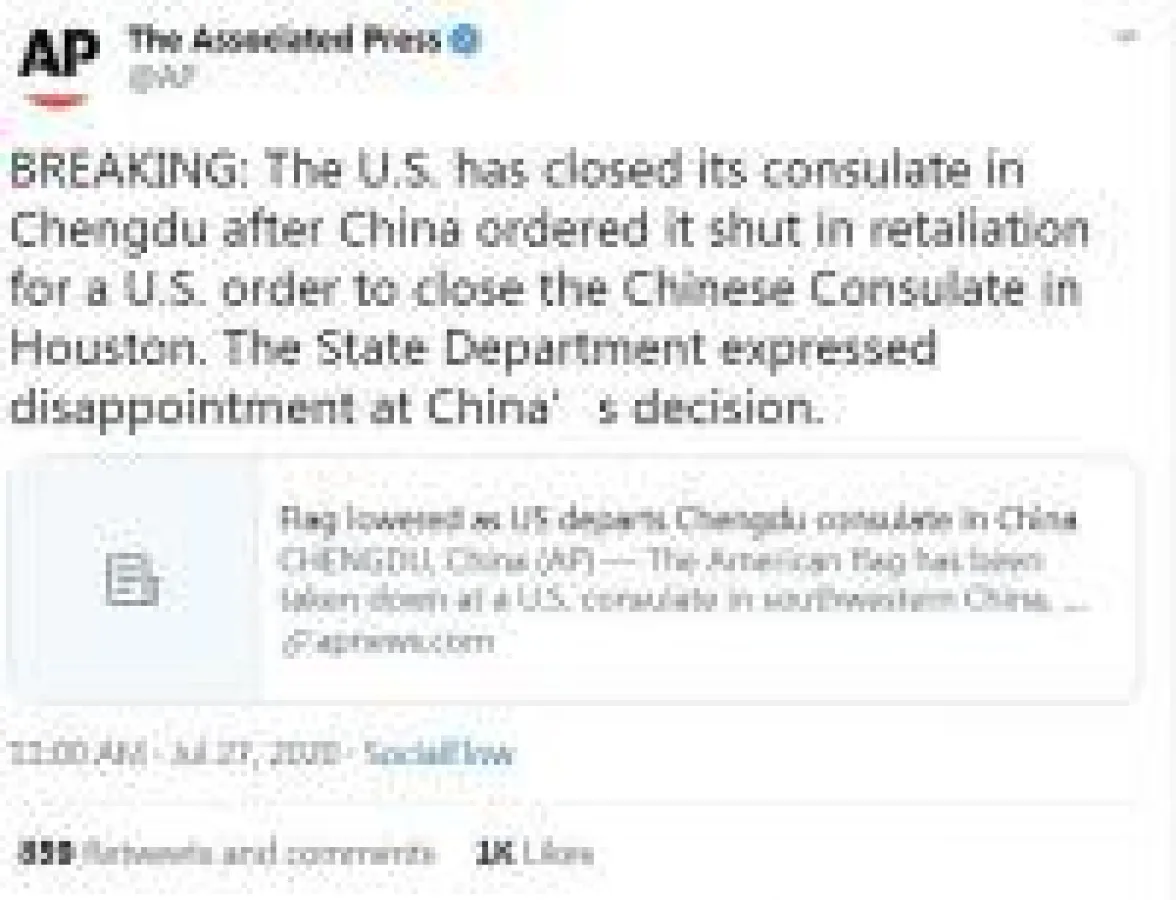 Associated Press Tweet