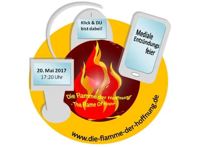 Bild: Mediale Entzündungsfeier – Die Flamme der Hoffnung – The Flame Of Hope