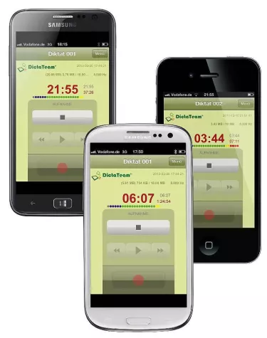 Bild: Medizinische Dokumentation - dictate on demand mobile goes Android
