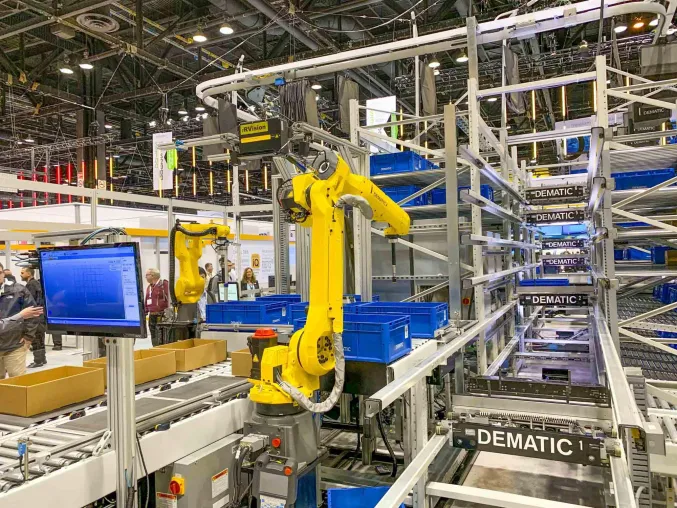 Dematic präsentiert robotergestützte Intralogistiklösungen auf der Robotics4Retail-Konferenz 2019 Bild: Dematic präsentiert robotergestützte Intralogistiklösungen auf der Robotics4Retail-Konferenz 2019