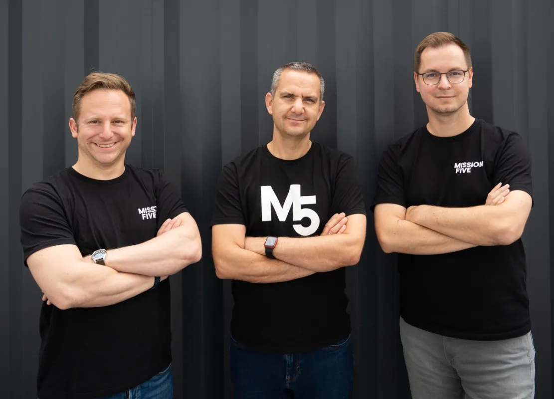 Max Eggert, Tobias Schulte-Ostermann und David Hessler von Mission Five (© Byteclub)