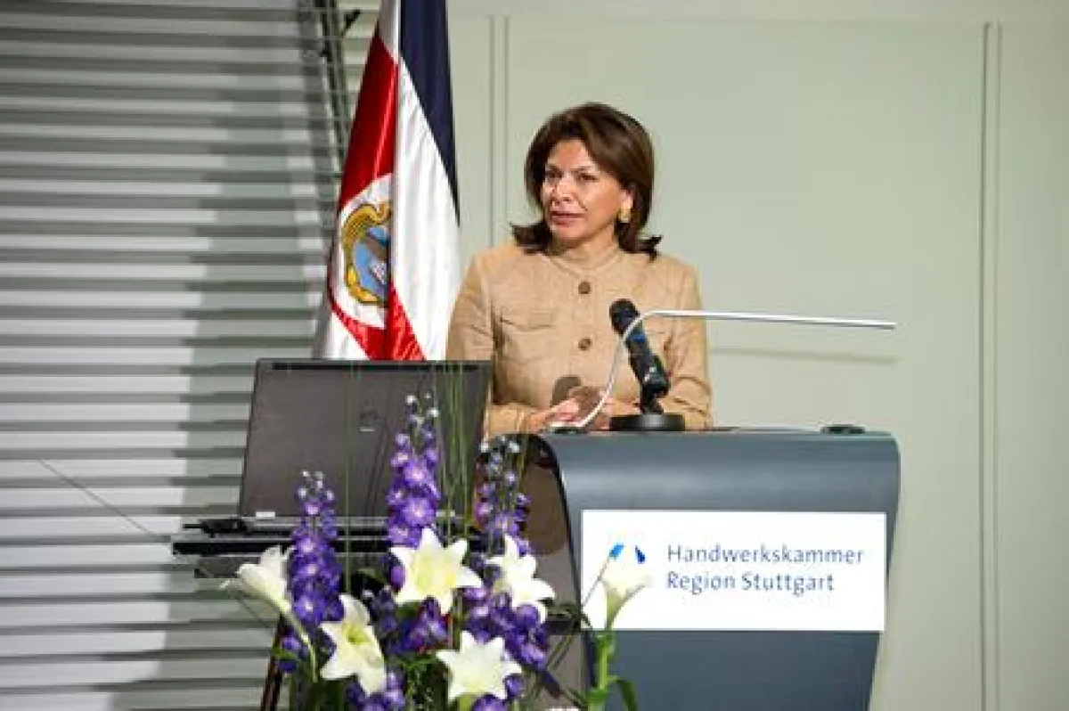 Staatspräsidentin Laura Chinchilla Miranda beim bw-i Wirtschaftstag