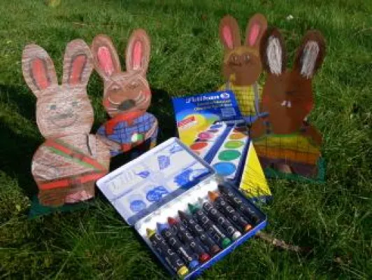 Bild: Die Hasen sind los! Kreativer Osterbasteltipp aus dem Hause Pelikan
