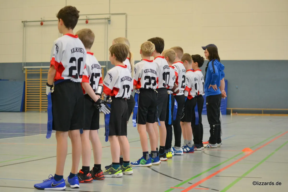 Kelkheim Lizzards Flag Football - U13 vor dem Spiel gegen die Darmstadt Diamonds