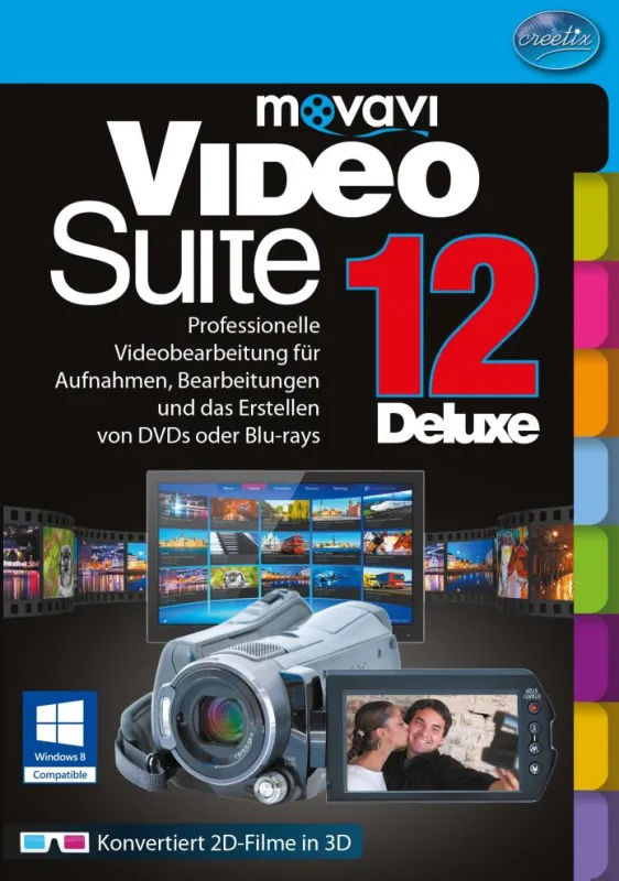 Die movavi Video Suite 12 Deluxe ist die Komplettlösung zur anspruchsvollen Videobearbeitung.