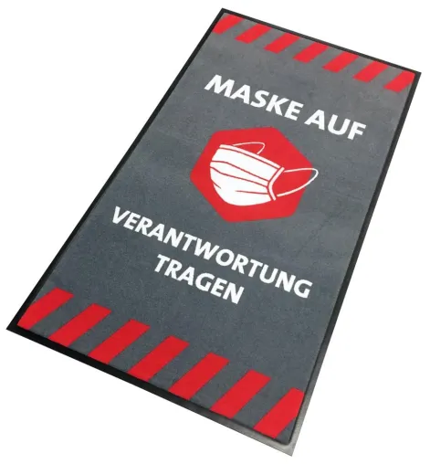 Bild: Hygienisch, richtungsweisend, sicher: Neue Hinweismatten von Emco