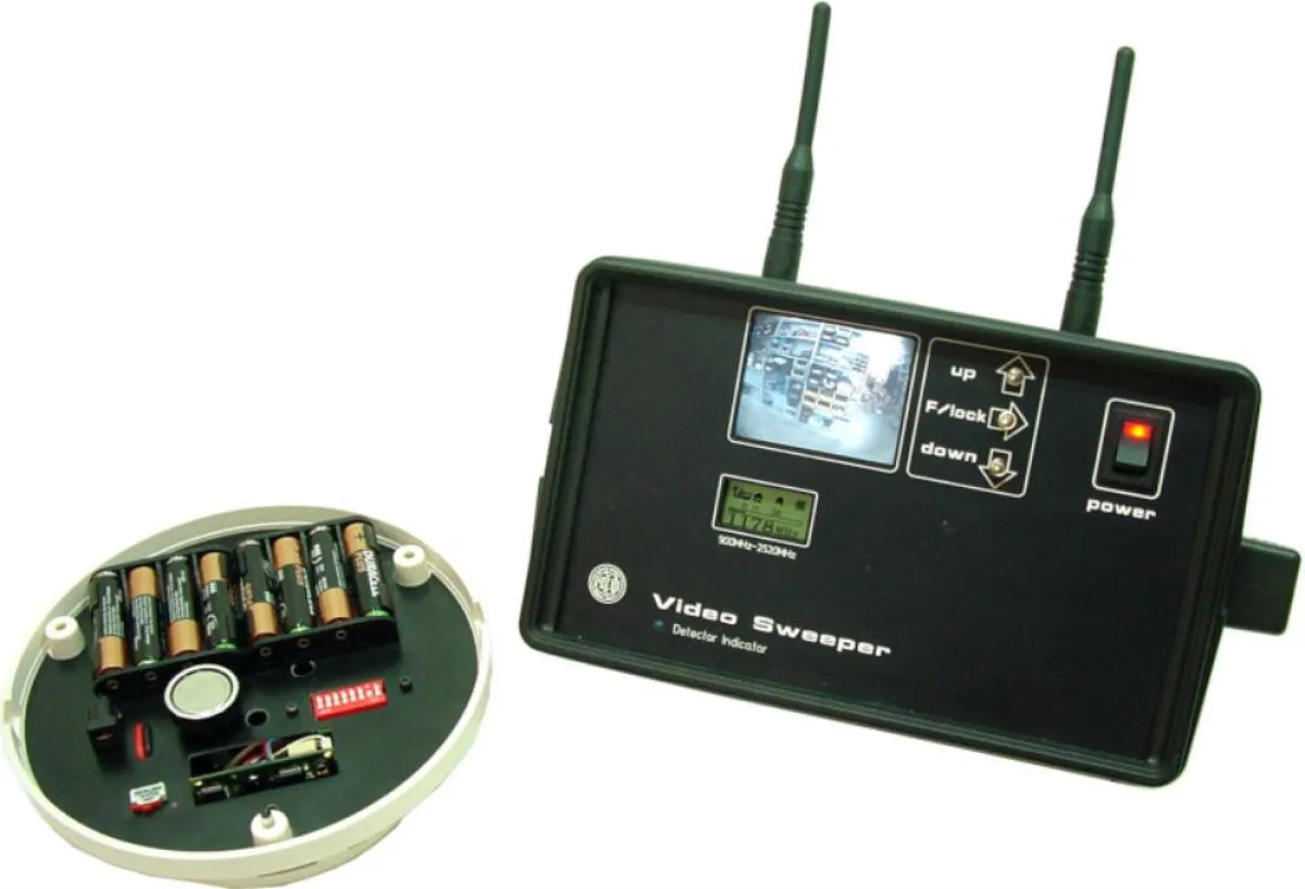 Video Sweeper mit Videowanze im Rauchmelder