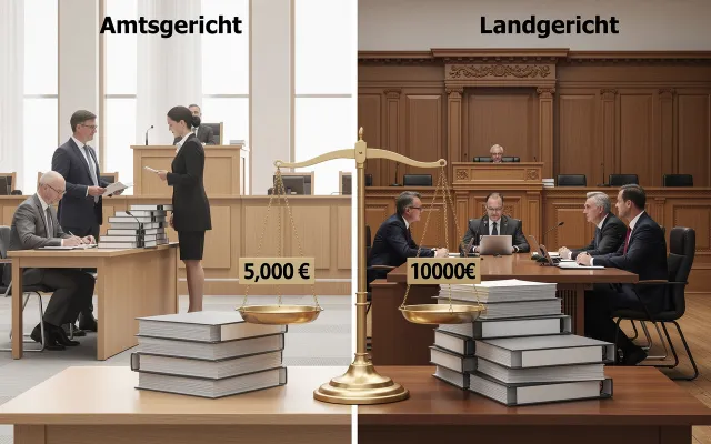 Bild: Höhere Streitwertgrenzen seit 1. Januar 2026