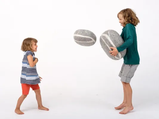 Naturnahes Wohndesign - Filz Kieselsteine von myfelt Bild: Naturnahes Wohndesign - Filz Kieselsteine von myfelt