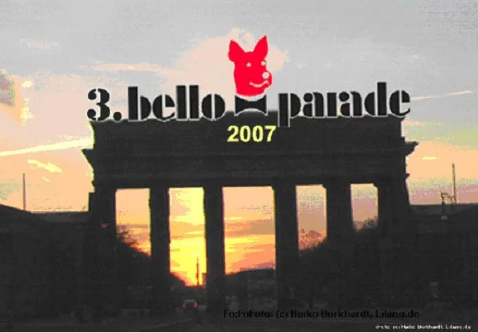 Bild: HUNDE - LOVE - PARADE - 3. BELLO-PARADE in Berlin, Neptunbrunnen