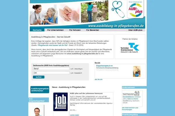Bild: Ausbildung in Pflegeberufen – Das hat Zukunft! // AUBI-plus startet Initiative „Ausbildung in Pflegeberufen“