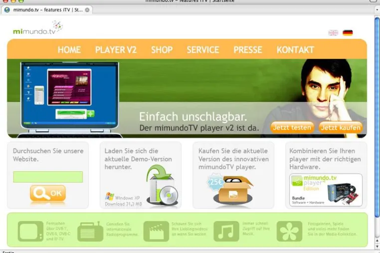 Bild: Rosewick.com  Websystems entwirft neues Design für mimundoTV