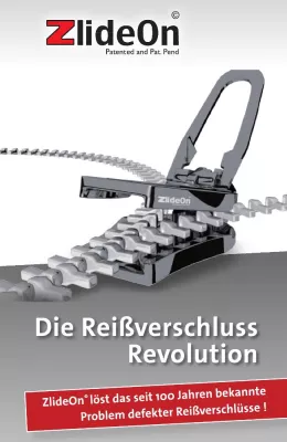 So einfach wie genial: ZlideOn ist die Lösung für defekte Reißverschlüsse Bild: So einfach wie genial: ZlideOn ist die Lösung für defekte Reißverschlüsse