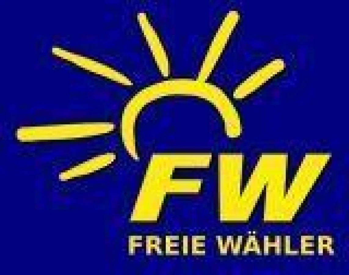 Das Logo von FREIE WÄHLER Hamburg - maritimes Blau und leuchtendes Sonnengelb