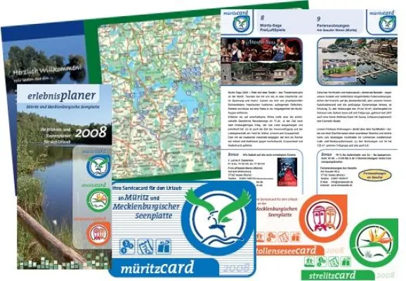 Bild: müritzcard, strelitzcard & tollenseseecard - Gästecards 2008 auf dem Weg zur „1000SeenCard“