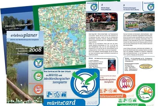 Bild: müritzcard, strelitzcard & tollenseseecard - Gästecards 2008 auf dem Weg zur „1000SeenCard“