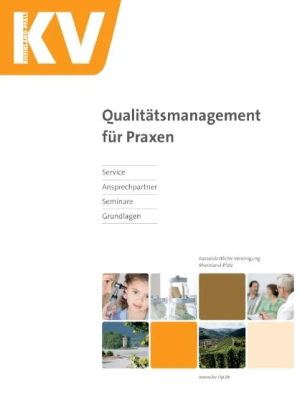 Titelseite QM-Service-Broschüre der KV RLP