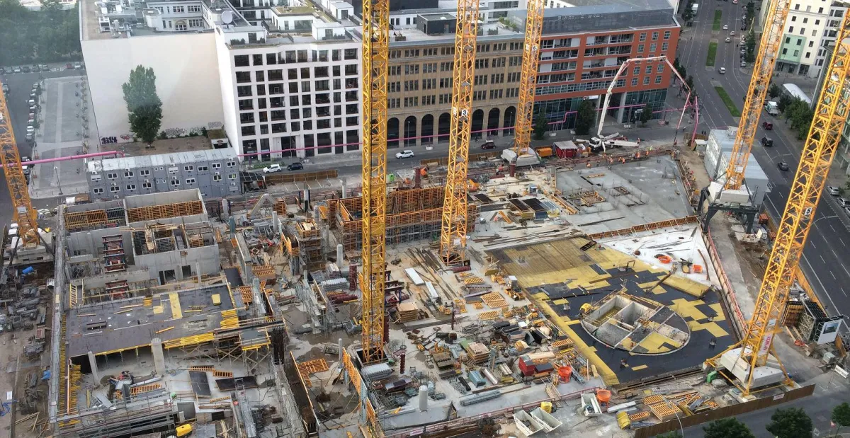 Innerstädtische Baustelle in Berlin, Foto: U. Sonnenberg