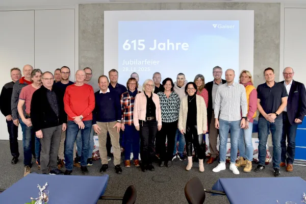 Bild: Gaiser feiert 615 Jahre Betriebszugehörigkeit – 25 Jubilare geehrt