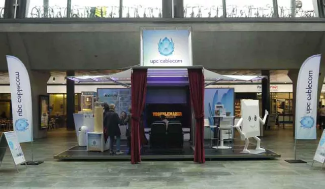 Bild: upc cablecom setzt modulbox für Roadshow in der Schweiz ein