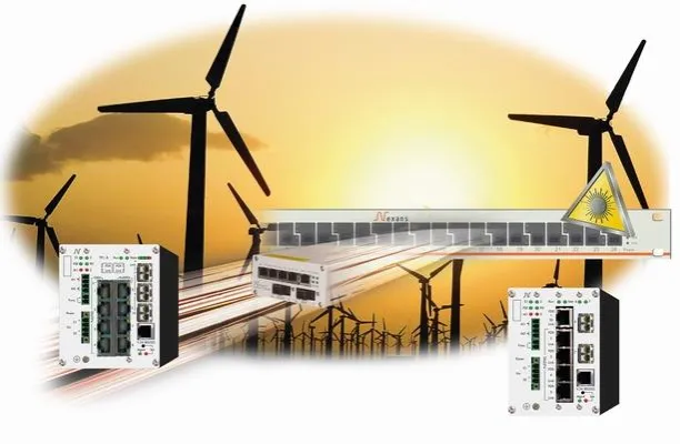 Bild: Neuer Glasfaser-Switch von Nexans speziell für Windkraftanlagen ausgelegt