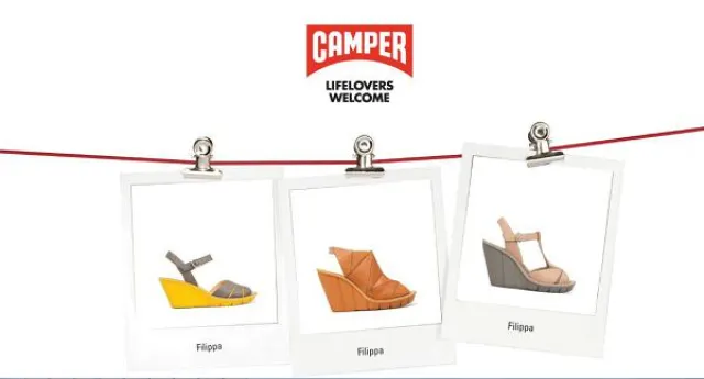 Bild: Camper präsentiert Filippa, eine neue Sandale mit Keil perfekt für diesen Sommer