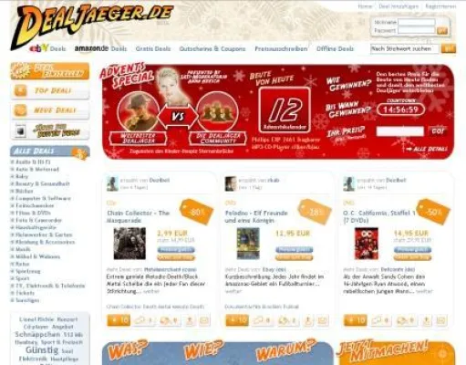 Bild: Social-Shopping Marktführer Dealjaeger.de macht zum \"Fest der besten Deals\" 24 Tage lang Geschenke - präsentiert von SAT1-Moderatorin Anna Heesch