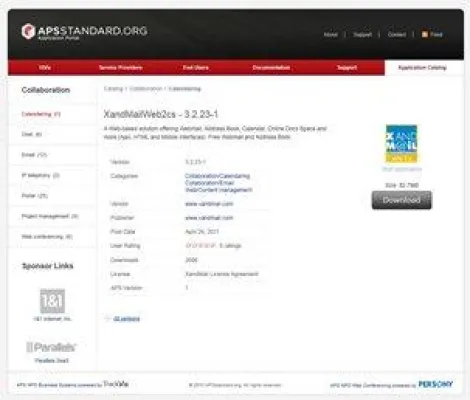 Bild: Plesk Panel 10 nimmt Webmail 'Xandmail’ in sein Angebot auf