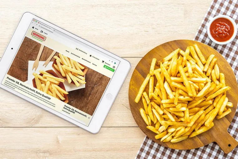 Bild: „Pommes im Online-Shop“ – reibungslose Bestellabläufe mit dem neuen Wernsing Kundenportal