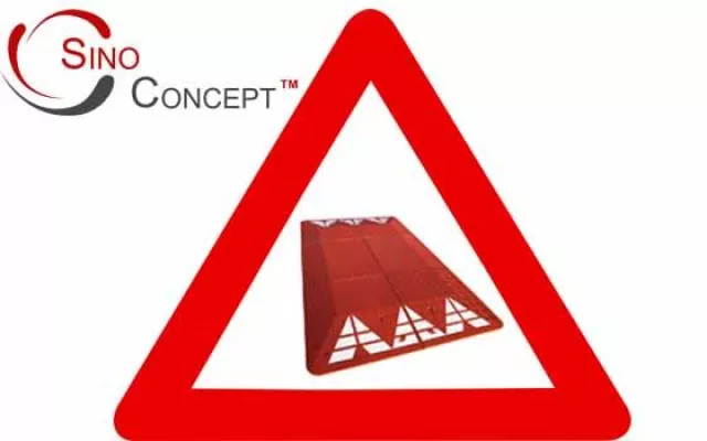 Ankündigung für Temposchwellen Bild: Ankündigung für Temposchwellen