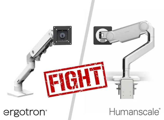 Bild: Ring frei für Monitorhalterungen: Humanscale M10 vs. Ergotron HX