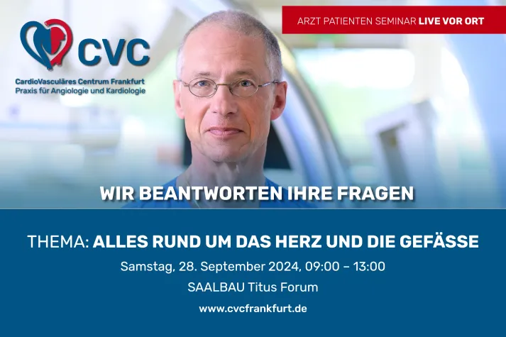 Bild: Arzt-Patienten-Seminar – Alles rund um das Herz und die Gefäße