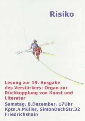 Lesung in Berlin-Friedrichshain Bild: Lesung in Berlin-Friedrichshain