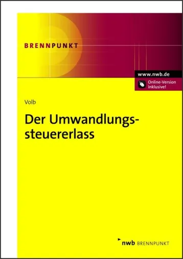 Neu: Ratgeber zum Umwandlungssteuererlass Bild: Neu: Ratgeber zum Umwandlungssteuererlass