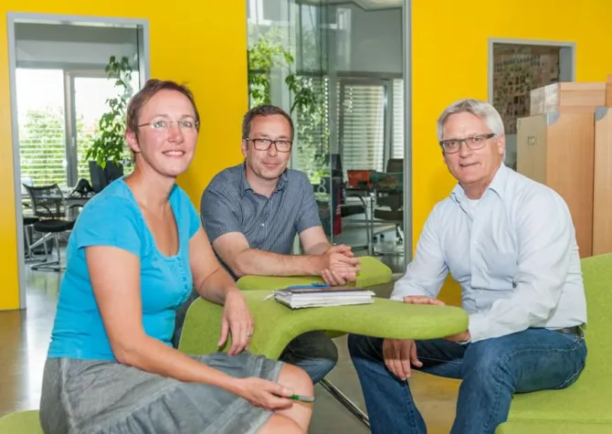 Bild: Bürgermeisterin Preuß besuchte die hl-studios in Erlangen-Tennenlohe