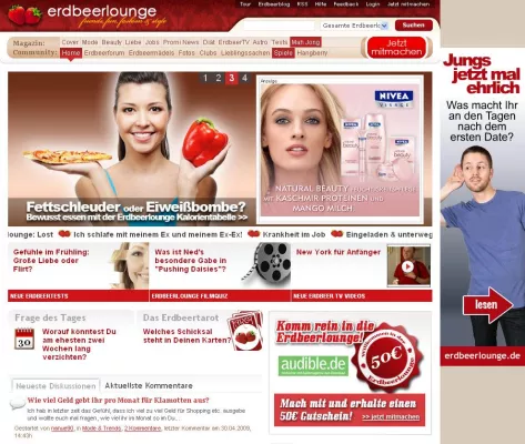 Bild: Zum 01. Mai 2009 übernimmt Hi-Media die Vermarktung von erdbeerlounge.de