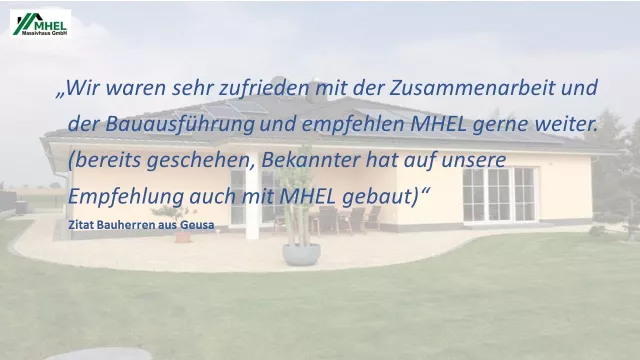 Bild: MHEL MASSIVHAUS GMBH: Auch 2020 Bauqualität und Kundenorientierung auf hohem Niveau