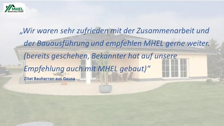 Bild: MHEL MASSIVHAUS GMBH: Auch 2020 Bauqualität und Kundenorientierung auf hohem Niveau